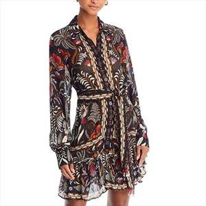 Farm Rio Classic Garden Long Sleeve Dress Size M